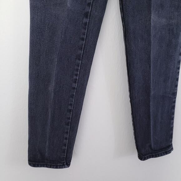 Pepe London Vintage High Rise Black Rigid Denim Straight Leg 90s Jean 5/6 - Picture 15 of 16